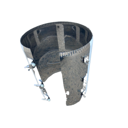 Хомут стяжной усиленный, нерж. ст. 430 купить в Бобруйске