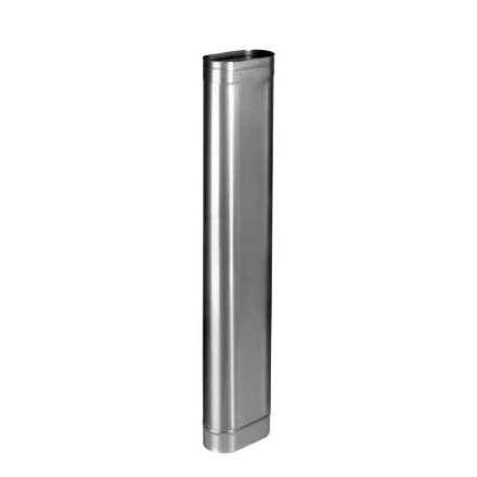 Труба овал. сечения (вставка) L-1000 мм из нерж. ст. 304-1,0 мм в Бобруйске