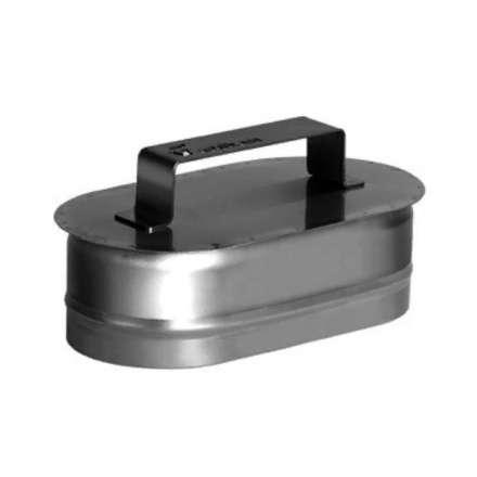 Заглушка овальная с ручкой из нерж. стали 304-0,5 мм Заглушка овальная с ручкой из нерж. стали 304-0,5 мм купить в Бобруйске