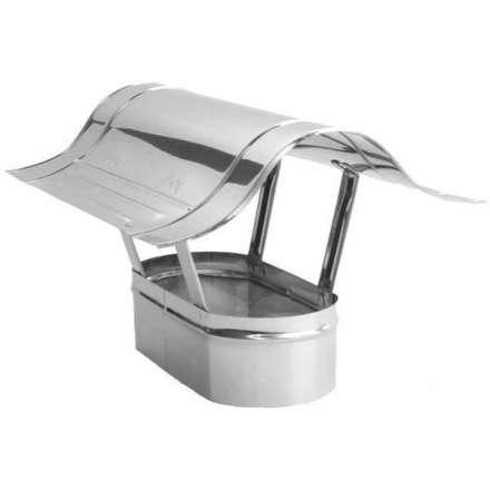 Зонт овальный для дымохода из нерж. ст. 304-0,5 мм Зонт овальный для дымохода из нерж. ст. 304-0,5 мм купить в Бобруйске