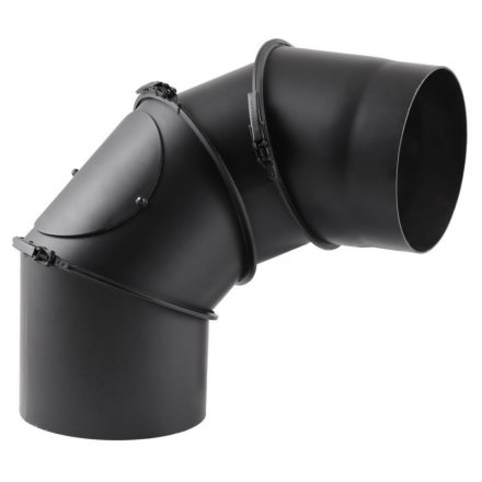 Дымоходное колено (отвод) KAISER PIPES (2мм) 4-сегментное, поворотное 180° в Бобруйске