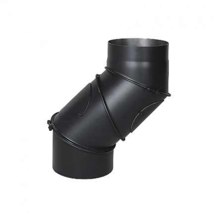 Дымоходное колено (отвод) KAISER PIPES (2мм) 4-сегментное, поворотное 180° в Бобруйске