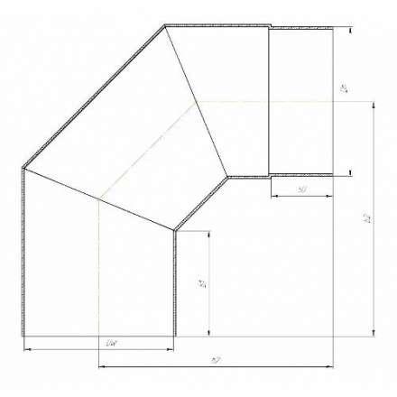 Отвод 90° КПД ЧЕРНЫЙ в Бобруйске
