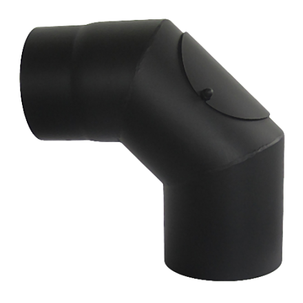 Отвод 90° с ревизией КПД ЧЕРНЫЙ фото в Бобруйске