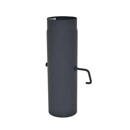 Труба с шибером 500 мм КПД ЧЕРНЫЙ фото в Бобруйске