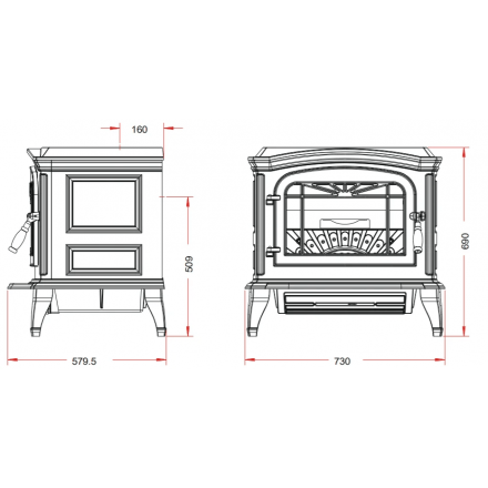 Купить Печь-камин Invicta Bradford белая эмаль в интерьере чугунная в Бобруйске в Бобруйске