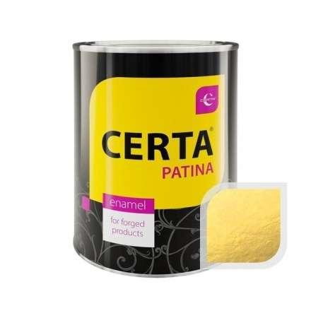 Термостойкая краска CERTA Патина Золото 0,08 кг купить в Бобруйске