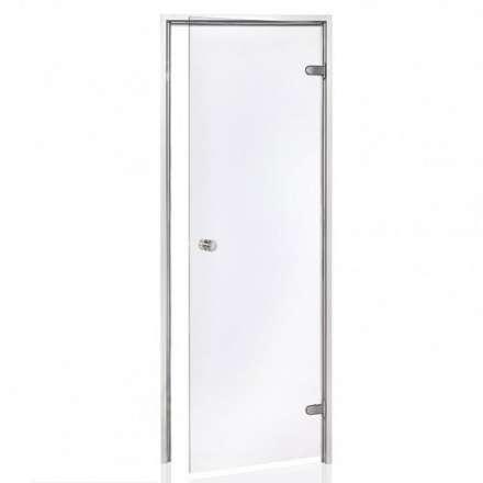 Дверь для бани стеклянная Harvia 8/19 коробка алюминий, стекло прозрачное в Бобруйске