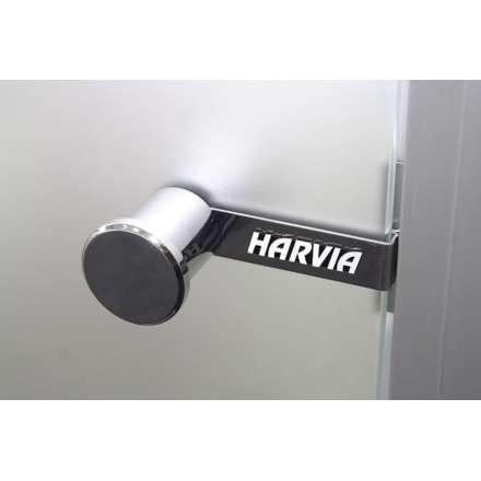 Дверь для бани стеклянная Harvia 7/19 коробка сосна, прозрачная в Бобруйске
