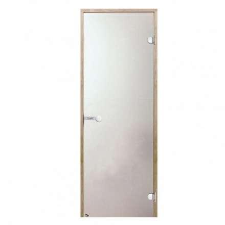 Дверь для бани стеклянная Harvia 7/19 коробка ольха, сатин в Бобруйске