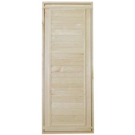 Дверь для бани ComfortProm 800x1900 осина деревянная глухая с фольгой купить в Бобруйске