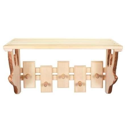 Полка-вешалка 5 крючков резная в Бобруйске