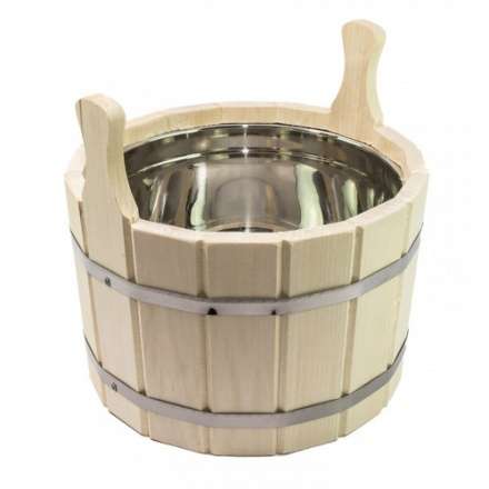 Шайка 10л с нержавеющей вкладкой (ЛТ-9) купить в Бобруйске