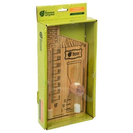 Термометр с песочными часами для бани и сауны 18036 в Бобруйске