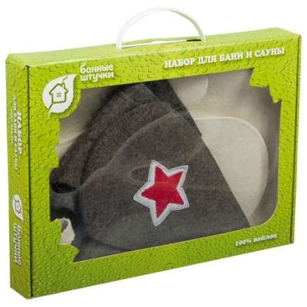 Набор из 3-х предметов (шапка Будёновка, рукавица, коврик) 41096 в Бобруйске