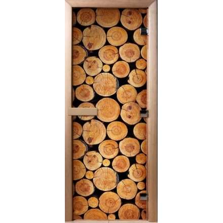 Дверь для сауны Doorwood с фотопечатью A043 1900x700 в Бобруйске