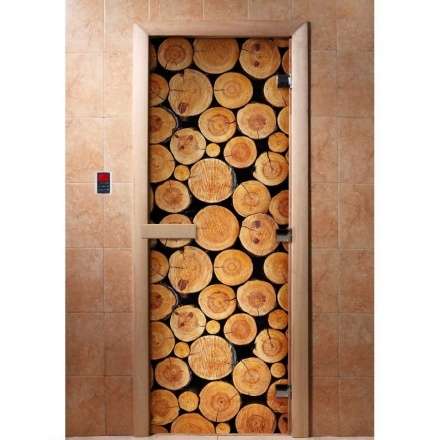 Дверь для сауны Doorwood с фотопечатью A043 1900x700 в Бобруйске