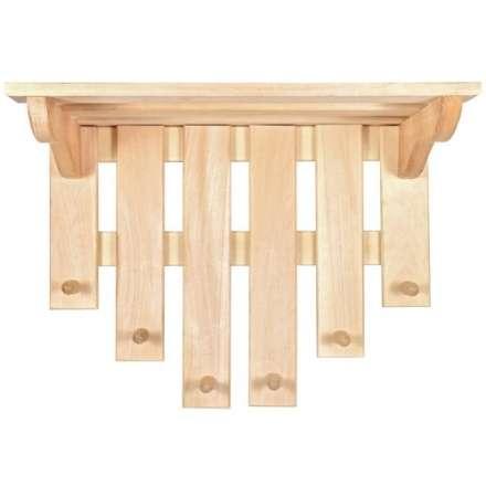 Полка с вешалкой 6 рожков 03580 в Бобруйске