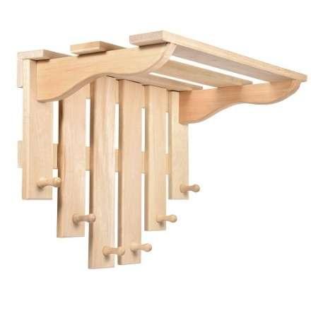 Полка с вешалкой 6 рожков 03580 в Бобруйске