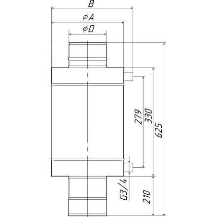 Теплообменник Термофор КОСТАКАН 8 л самоварного типа в Бобруйске