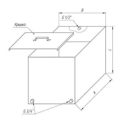 Бак Ferrum Комфорт для теплообменника 90 л в Бобруйске