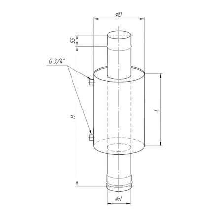 Бак Ferrum Комфорт для печи с водяным контуром 7 л в Бобруйске