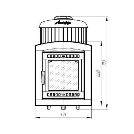 Печь банная ProMetall Атмосфера L в ламелях Окаменевшее дерево в Бобруйске