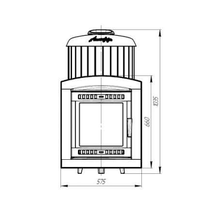 Печь банная ProMetall Атмосфера XL в ламелях Россо Леванто в Бобруйске