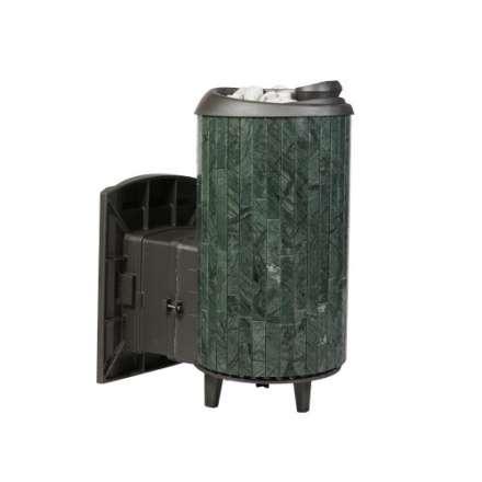 Печь банная ProMetall Атмосфера L+ в ламелях Верде Гватемала наборный рисунок в Бобруйске