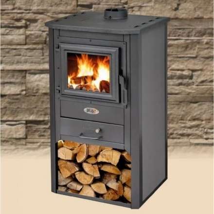 Печь-камин Blist Oganj N чугунная дверца серая фото в Бобруйске
