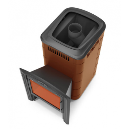 Печь для бани Термофор Тунгуска 2017 Inox Витра терракота фото в Бобруйске