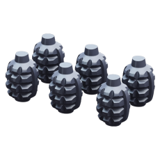 Комплект чугунного заряда (граната) 6шт фото в Бобруйске