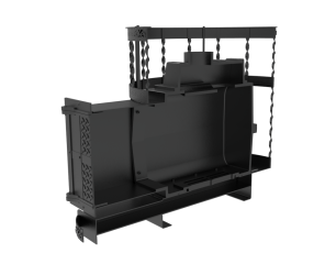 Чугунная банная печь Kennet Бастион 22 сетка витая в Бобруйске