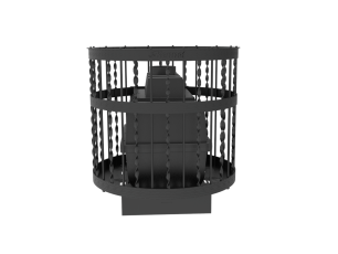 Чугунная банная печь Kennet Бастион 22 сетка витая в Бобруйске