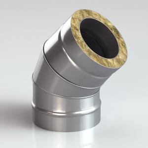 Сэндвич-Колено (Отвод) 45 304/430 0.8, изол. 50 мм в Бобруйске