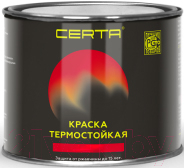 Краска термостойкая антикоррозионная 0,4 кг Черная CERTA в Бобруйске