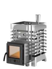 Печь для бани Везувий ASTON 12 INOX стекло купить в Бобруйске