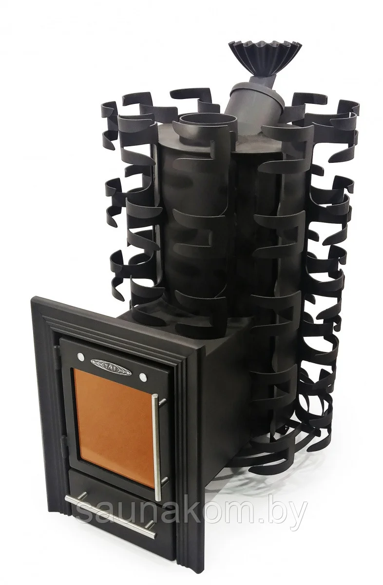 Печь для бани Семирамида Inox Люмина антрацит Амазонка бай фото в Бобруйске