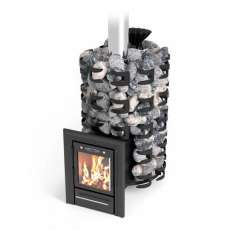 Печь для бани Семирамида Inox Люмина антрацит Амазонка бай фото в Бобруйске