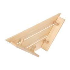 Полка-вешалка 4 крючка угловая,58*11*29 см купить в Бобруйске