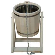 Обливное ведро  15 л с перел.устр нерж.вст ЛИПА ТЕРМО купить в Бобруйске