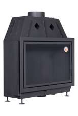 Каминная топка Экокамин Альфа 1000 B подовая черный шамот в Бобруйске