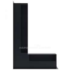 Решетка люфт угловая левая 400х600х90 (графит) в Бобруйске