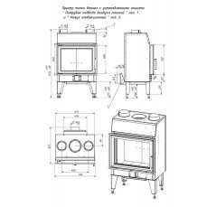 Топка каминная ТКТ 10.0-02 (в модификации FENIX 1) в Бобруйске