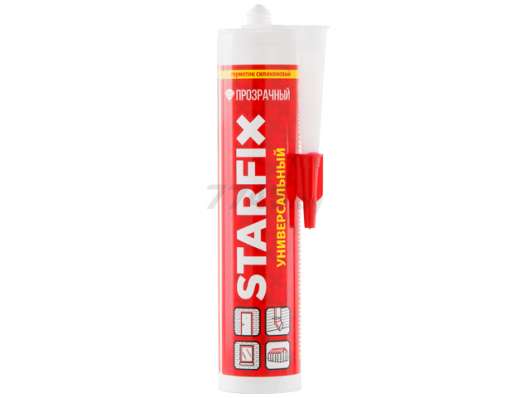 Герметик универсальный STARFIX прозрачный в Бобруйске