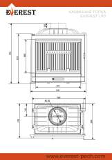 Каминная топка EVEREST U10 в Бобруйске