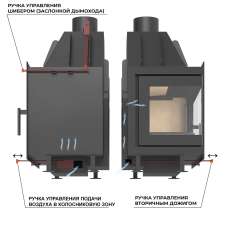 Каминная топка ASTON 700 L в Бобруйске