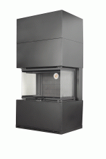 Камин Родос 800 ЧЕРНЫЙ шамот черный в Бобруйске