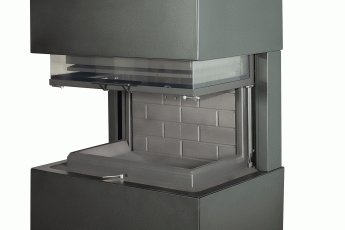 Камин Родос 800 ЧЕРНЫЙ шамот черный в Бобруйске