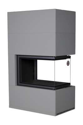 Камин Родос 900 ГРАФИТ, шамот черный в Бобруйске